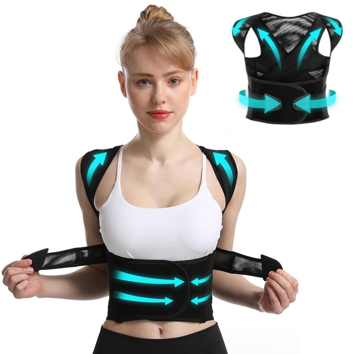 Miniatura 4 de corrector de postura Transpirable negro